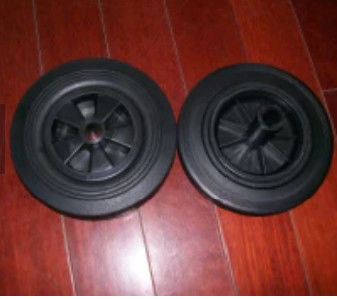 Plastic Rim 250mm Trash Bin Wheel Garbage Can Wheel Replacement
